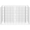 vidaXL Lit surélevé à gabion Acier galvanisé 90x30x60 cm