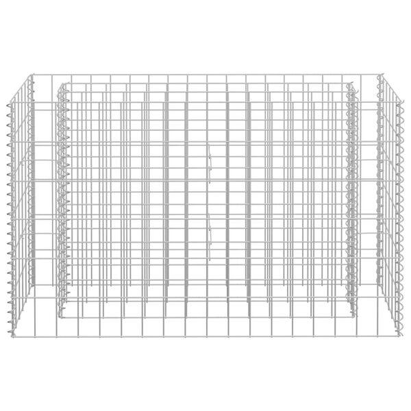 vidaXL Lit surélevé à gabion Acier galvanisé 90x30x60 cm