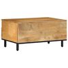 vidaXL Table basse marron 80x54x40 cm bois massif de manguier