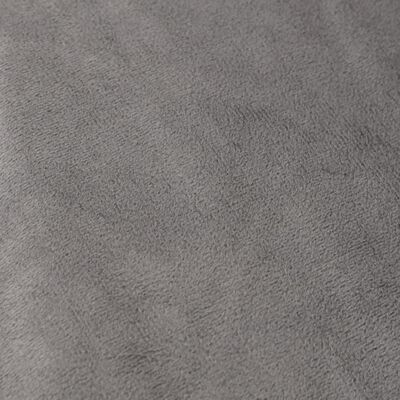 vidaXL Couverture lestée avec housse Gris 200x230 cm 9 kg Tissu