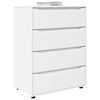vidaXL Armoires de rangement 2 pcs Blanc 80 x 48 x 105 cm