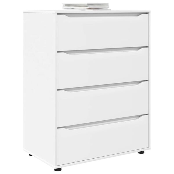 vidaXL Armoires de rangement 2 pcs Blanc 80 x 48 x 105 cm