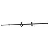 vidaXL Kit de quincaillerie de porte coulissante 213,5 cm acier noir