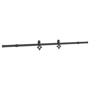 vidaXL Kit de quincaillerie de porte coulissante 213,5 cm acier noir