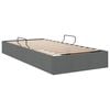 vidaXL Lit de Rangement avec matelas Gris fonc&eacute; 90 x 190 cm tissu