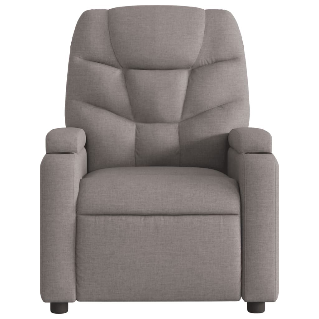 Fauteuil Inclinable Et Pivotant VidaXL - Tissu Jaune Clair - Repose-Pieds - Inclinaison 105-125° - Charge Max 110 Kg - 7