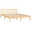 vidaXL Cadre de lit sans matelas bois massif 140x200 cm