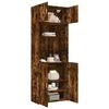 vidaXL Armoire de rangement chêne fumé 80x42,5x225cm bois d'ingénierie