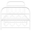 vidaXL Cadre de lit métal sans matelas avec pied de lit blanc 80x200cm