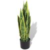 vidaXL Plante artificielle avec pot Sansevi&egrave;re 65 cm Vert