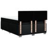 vidaXL Sommier &agrave; lattes de lit avec matelas Noir 160x200 cm Tissu