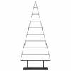 vidaXL Arbre de No&euml;l en m&eacute;tal avec support Noir 180 cm Acier