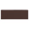 vidaXL Abri de jardin Marron foncé 192x606x223 cm Acier galvanisé