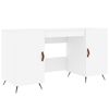 vidaXL Bureau blanc 140x50x75 cm bois d'ing&eacute;nierie