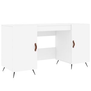 vidaXL Bureau blanc 140x50x75 cm bois d'ing&eacute;nierie