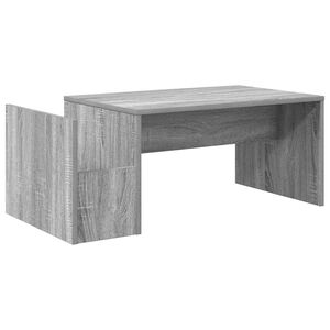 vidaXL Table basse Gris Sonoma 90 x 45 x 35 cm Bois d'ing&eacute;nierie