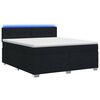 vidaXL Lit de box spring avec matelas et LED Noir 140 x 190 cm Tissu