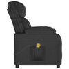 vidaXL Fauteuil de massage Noir Similicuir