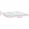 vidaXL Surmatelas Blanc 160 x 200 cm Tissu en Tricot