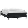 vidaXL Sommier &agrave; lattes de lit avec matelas noir 160x210 cm velours