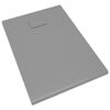 vidaXL Receveur de douche SMC Gris 100x70 cm