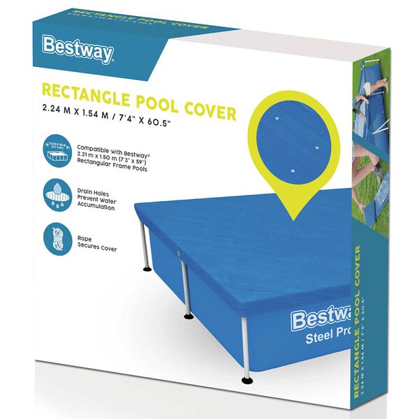 Bestway Couverture de piscine Flowclear 221x150 cm