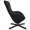 vidaXL Fauteuil &oelig;uf Noir 63 x 73 x 90 cm Velours