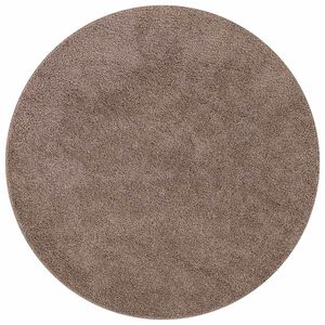 vidaXL Tapis Shaggy Anti-d&eacute;rapant Marron 120 x 120 cm PP