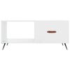 vidaXL Table basse Blanc brillant 90x50x40 cm Bois d'ing&eacute;nierie