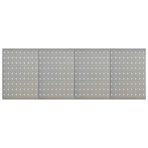 vidaXL Panneaux &agrave; chevilles muraux 4 pcs 40x58 cm Acier
