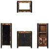 vidaXL Ensemble de mobilier de salle de bain 4 pcs Bois Recyclé Solide