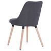 vidaXL Chaises &agrave; manger lot de 2 gris fonc&eacute; tissu