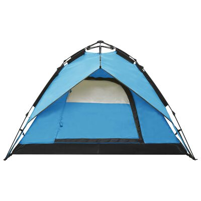 vidaXL Tente de camping escamotable 2-3 personnes 240x210x140 cm Bleu