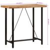 vidaXL Table de bar 110x55x107 cm bois massif d'acacia et fer