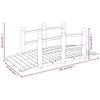 vidaXL Pont de jardin avec garde-corps 150x67x56cm bois massif &eacute;pic&eacute;a