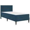 vidaXL Cadre de lit avec matelas Bleu 80 x 200 cm Velours