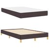 vidaXL Lit &agrave; ressorts avec matelas Marron fonc&eacute; 120 x 190 cm tissu