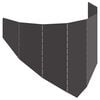 vidaXL Bordure de Pelouse 100 x 45 cm Acier Noir