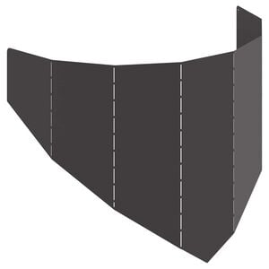 vidaXL Bordure de Pelouse 100 x 45 cm Acier Noir