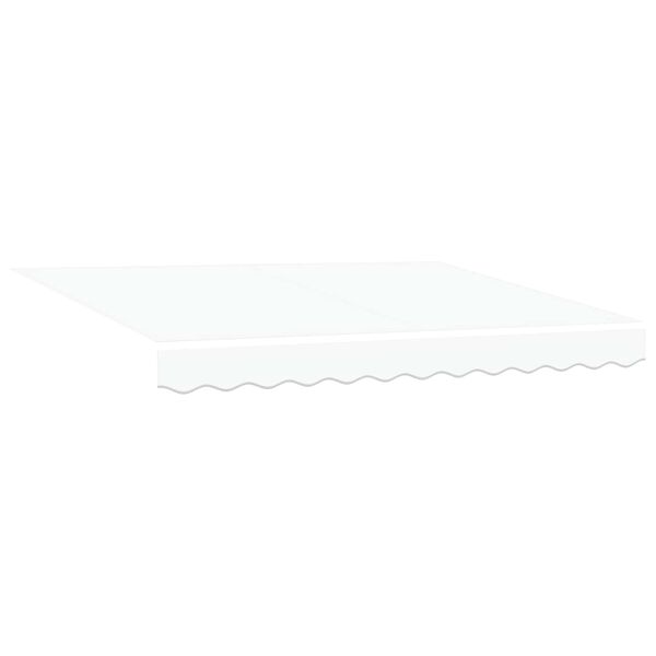 vidaXL Auvent R&eacute;tractable Blanc 350 x 250 cm Tissu et Aluminium