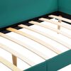 vidaXL Cadre de lit de jour Tissu Vert