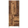 vidaXL Haut Armoire 2 pcs Bois Ancien Bois Agglom&eacute;r&eacute; et Verre