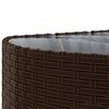 vidaXL Salon de jardin avec coussins 6 pcs marron résine tressée