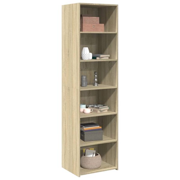 vidaXL Buffet haut chêne sonoma 50x41x185 cm bois d'ingénierie