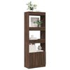 vidaXL Buffet haut 63x33x180 cm ch&ecirc;ne marron bois d'ing&eacute;nierie