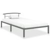 vidaXL Cadre de lit sans matelas gris métal 90x200 cm