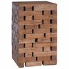 vidaXL Tabouret Naturel 29 x 29 x 48 cm Bois massif de r&eacute;cup&eacute;ration