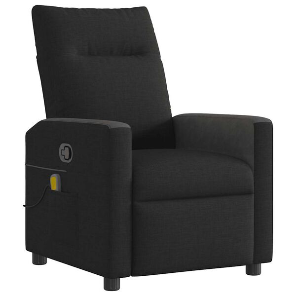 vidaXL Fauteuil de massage inclinable Noir Tissu