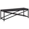vidaXL Banc de jardin 120 cm R&eacute;sine tress&eacute;e Noir