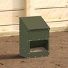 vidaXL Mangeoire pour poules Vert olive 21 x 16 x 33 cm